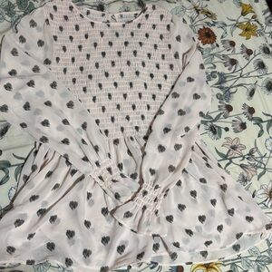 Chic Pink and Black Patterned top